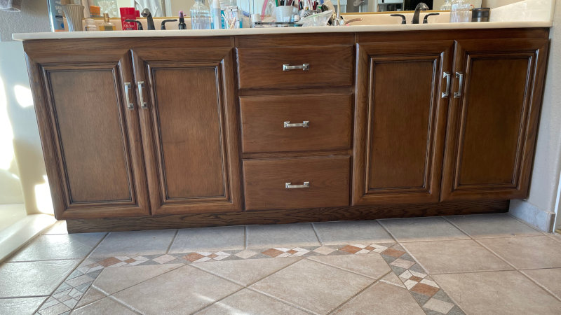 custom cabinet stain after